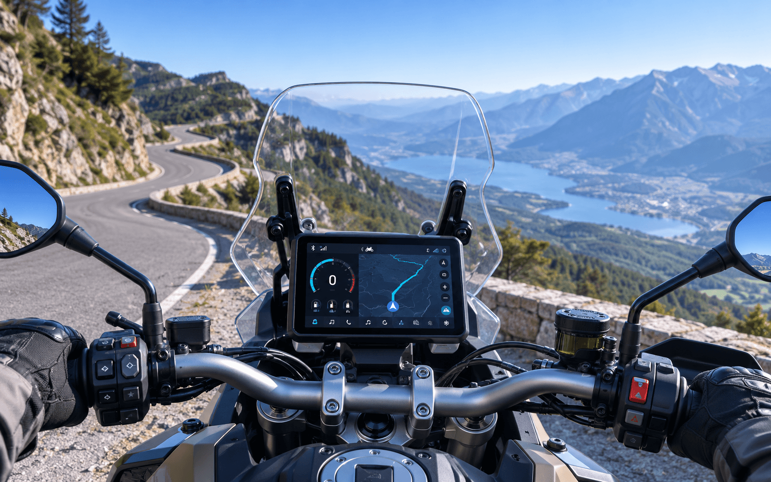 Motorcycle smart display and cockpit electronics application