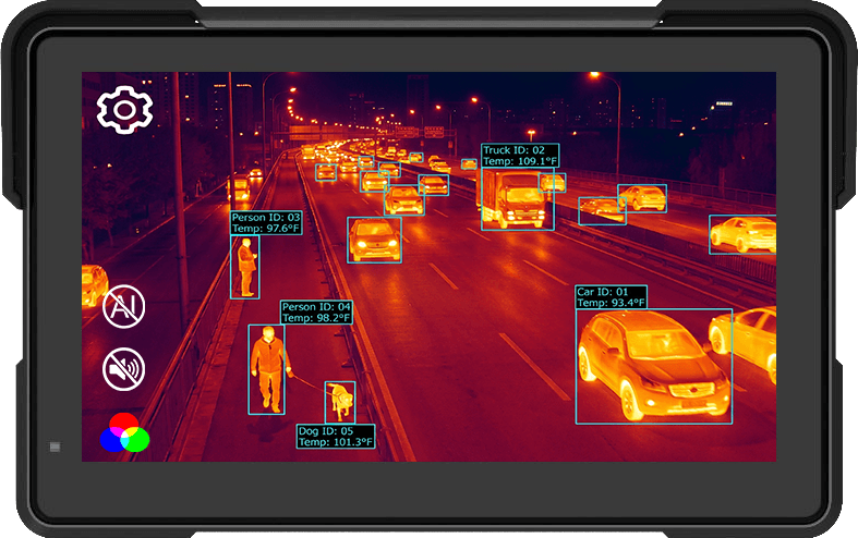 Thermal imaging vehicle safety system