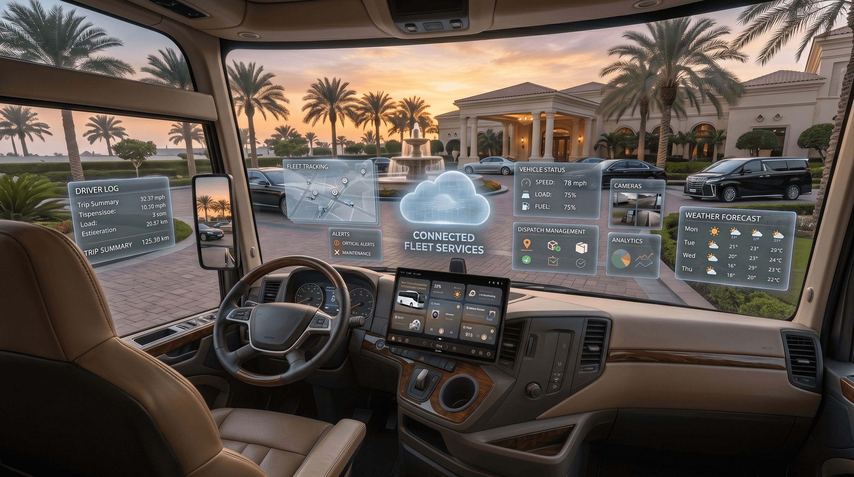 Vehicle display, camera, and fleet platform integration for OEM and ODM projects
