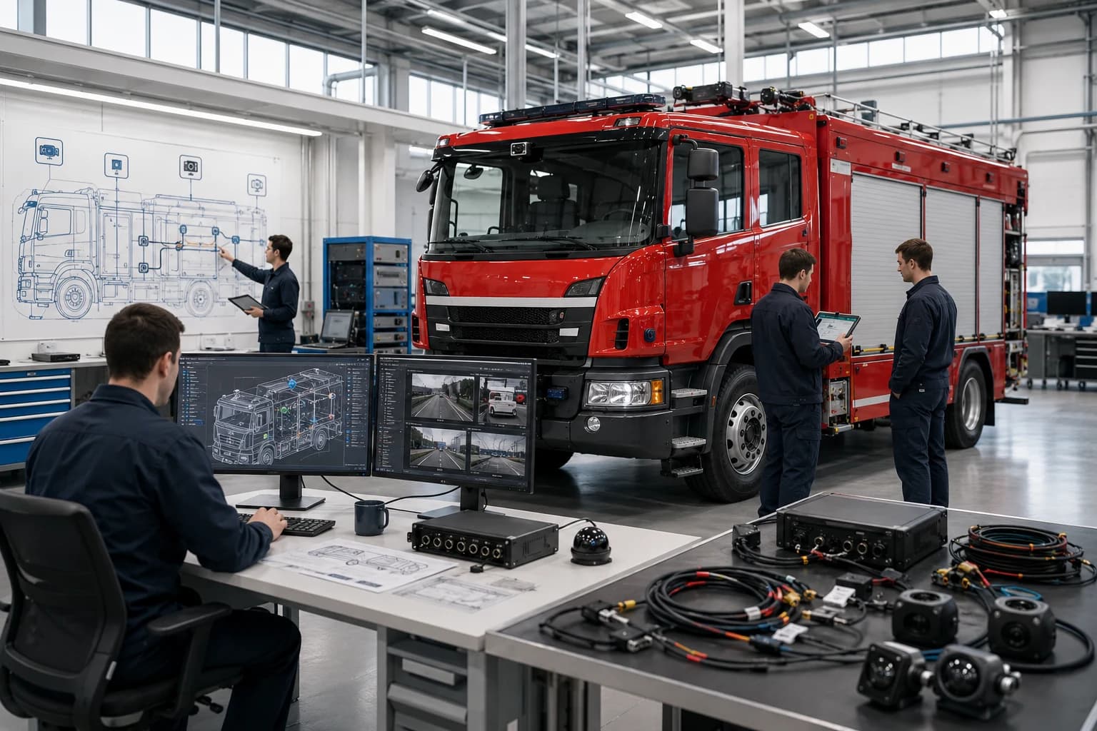 Special vehicle terminal and platform integration workflow