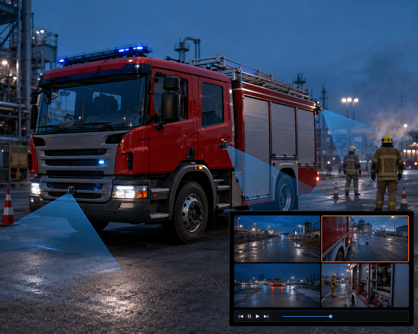 Special vehicle remote video management workflow